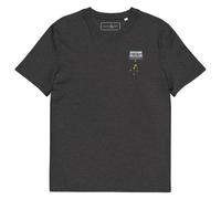 ANCHOR & CREW The Cassette Monkey Cotton Embroidered T-Shirt in Dark Grey | Size: Large ANCHOR & CREW Dark Grey L