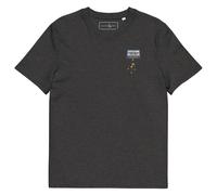 ANCHOR & CREW The Cassette Monkey Cotton Embroidered T-Shirt in Dark Grey | Size: XL ANCHOR & CREW Dark Grey XL