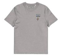 ANCHOR & CREW The Cassette Monkey Cotton Embroidered T-Shirt in Light Grey | Size: Large ANCHOR & CREW Light Grey L