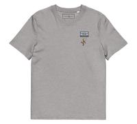 ANCHOR & CREW The Cassette Monkey Cotton Embroidered T-Shirt in Light Grey | Size: Medium ANCHOR & CREW Light Grey M