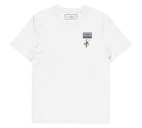 ANCHOR & CREW The Cassette Monkey Cotton Embroidered T-Shirt in White | Size: Large ANCHOR & CREW White L
