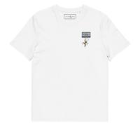 ANCHOR & CREW The Cassette Monkey Cotton Embroidered T-Shirt in White | Size: Medium ANCHOR & CREW White M