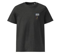 Anchor & Crew The Cassette Monkey Organic Cotton Embroidered T-Shirt - Dark Heather Grey - 2XL