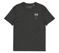 Anchor & Crew The Cassette Monkey Organic Cotton Embroidered T-Shirt - L - Dark Heather Grey