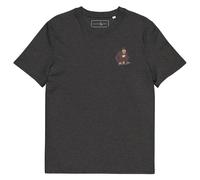 ANCHOR & CREW The DJ Monkey Cotton Embroidered T-Shirt in Dark Grey | Size: 2XL ANCHOR & CREW Dark Grey 2XL