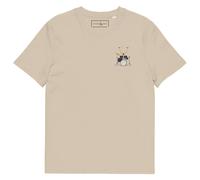 ANCHOR & CREW The Drummer Monkey Cotton Embroidered T-Shirt in Camel | Size: 2XL ANCHOR & CREW Camel 2XL