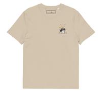 ANCHOR & CREW The Drummer Monkey Cotton Embroidered T-Shirt in Camel | Size: Medium ANCHOR & CREW Camel M