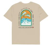 Anchor & Crew Think Ocean 05 Japan Gurafiku Organic Cotton T-Shirt - S - Desert Dust