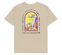 Anchor & Crew Think Ocean 07 Japan Gurafiku Organic Cotton T-Shirt - 2XL - Desert Dust