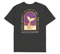 Anchor & Crew Think Ocean 08 Japan Gurafiku Organic Cotton T-Shirt - 2XL - Heather Black