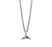 Anchor & Crew Think Ocean Mini Whale Silver Necklace Pendant - M - 45cm (Most Popular)