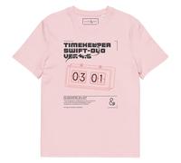 ANCHOR & CREW Timekeeper Swift-Duo Ver 4.5 Clock Archives Cotton T-Shirt in Pink | Size: Small ANCHOR & CREW Pink S