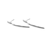 ANCHOR & CREW Women's Aria Long Twist Silver Earring Studs ANCHOR & CREW Silver One Size