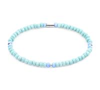 ANCHOR & CREW Women's Evelyn Silver & Glass SKINNY Bracelet in Green | Size: 19 cm ANCHOR & CREW Green 19 cm