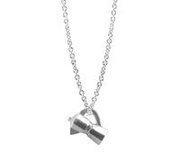 ANCHOR & CREW Women's GUSTATORY Coffee Moka Pot Silver Necklace Pendant | Size: 20 inches ANCHOR & CREW Silver 20 inches