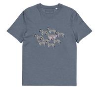 ANCHOR & CREW Zebra Where's William Going? Cotton T-Shirt in Dark Blue | Size: Medium ANCHOR & CREW Dark Blue M