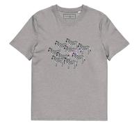 ANCHOR & CREW Zebra Where's William Going? Cotton T-Shirt in Light Grey | Size: Medium ANCHOR & CREW Light Grey M