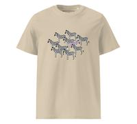 Anchor & Crew Zebra Where's William Going? Organic Cotton T-Shirt - Desert Dust - M