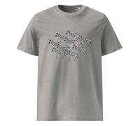 Anchor & Crew Zebra Where's William Going? Organic Cotton T-Shirt - Heather Grey - M