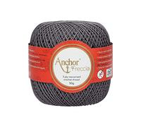Anchor Crochet Yarn, Cotton, 00400 Black