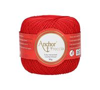 Anchor Crochet Yarn, Cotton, Red