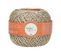 ANCHOR Crochet Yarns Metallic, Packaging: 25G, Running Length: 100M white gold