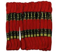 ANCHOR Cross Stitch Hand Embroidery Thread Stranded Cotton Craft Sewing Floss 25 Skeins-Maroon