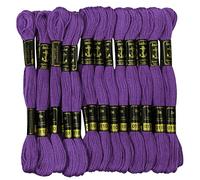 ANCHOR Cross Stitch Hand Embroidery Thread Stranded Cotton Craft Sewing Floss 25 Skeins-Purple