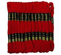 ANCHOR Cross Stitch Hand Embroidery Thread Stranded Cotton Craft Sewing Floss 25 Skeins-Red