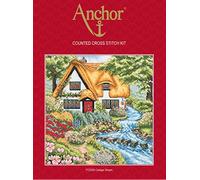Anchor Cross Stitch Kit: Cottage Stream, Multi, 20 x 30cm