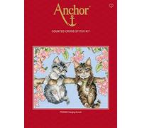 Anchor Cross Stitch Kit: Hanging Around, Multi, 16.5 x 19.5cm