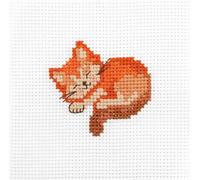 Anchor Cross Stitch - Sleeping cat