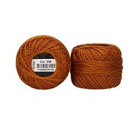 Anchor Embroidery Thread, Cotton, Golden Brown, Stärke 8, 82m