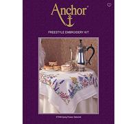Anchor ETW08 Embroidery Kit: Spring Flower: Tablecloth, Multi, 80 x 80cm