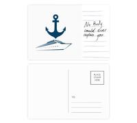 Anchor Ferry Navigation Objects Postcard Card Important Person Anniversary