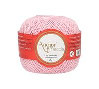 Anchor Freccia Crochet Cotton No 12-50g Ball Pink Colour 00048