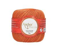 ANCHOR Freccia, Thickness: 12, Packaging: 50G, Running Length: 285M orange Crochet Threads
