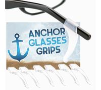 Anchor Glasses Straps - 3 Pack - Sunglasses Retainer Anti-Slip Glasses Grip Ear Hook Eyeglasses Anti-Slip Temple Tip Glasses Holder (Clear)