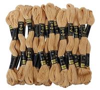 ANCHOR Hand Cross Stitch Stranded Cotton Embroidery Thread Floss Pack of 25 Skeins-Beige
