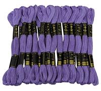 ANCHOR Hand Cross Stitch Stranded Cotton Embroidery Thread Floss Pack of 25 Skeins-Lavender