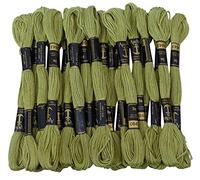 ANCHOR Hand Cross Stitch Stranded Cotton Embroidery Thread Floss Pack of 25 Skeins-Mint Green