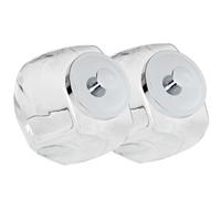 Anchor Hocking 12279ECOM 1-Gallon Penny Jar, Set of 2, Clear Glass, Metal finiched lid