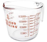 Anchor Hocking 551780L13 Measuring Cup, Glass, Clear