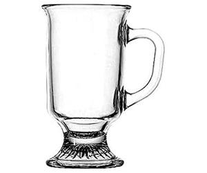 Anchor Hocking Chabrias Ltd Glass Irish Coffee Mugs Cup, Coffee Glasses, Irish Coffee Glasses, Iced Latte Glass,Tea Cups, Coffee Mocha Mugs, Liqueur Glasses, 8 Fluid Ounces (4 Pack