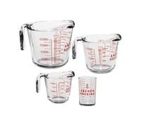 Anchor Hocking Glass Measuring Cups, 4 Piece Set - 5 oz, 1-Cup, 2-Cup, 4-Cup