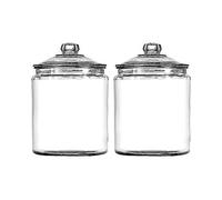 Anchor Hocking Heritage Hill 1 Gallon Glass Jar with Lid, Set of 2