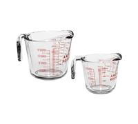 Anchor Hocking Measuring Cup Set (2-Piece, 2-Cup & 4-Cup, Dishwasher Safe)