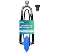 Anchor Man Boat Motor Muffs - Dual Feed Muff Style Boat Motor Flusher, Antifreeze Kit Boat Accessories Winterizing Flushing & Warming. Motor Flush Kit for Inboard & Outboard (Blue)