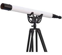 Anchor Master Brass Telescope with Stand - Vintage Telescope on Tripod Stand - Handmade Nautical Tripod Spyglass Telescopes - Decorative Unique Gift for Home/Office - Collectible Gift