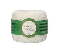 ANCHOR Mercer Crochet Shiny Crochet Thread, Thickness: 60, Packaging: 20G, Running Length: 303M 2 Crochet Threads